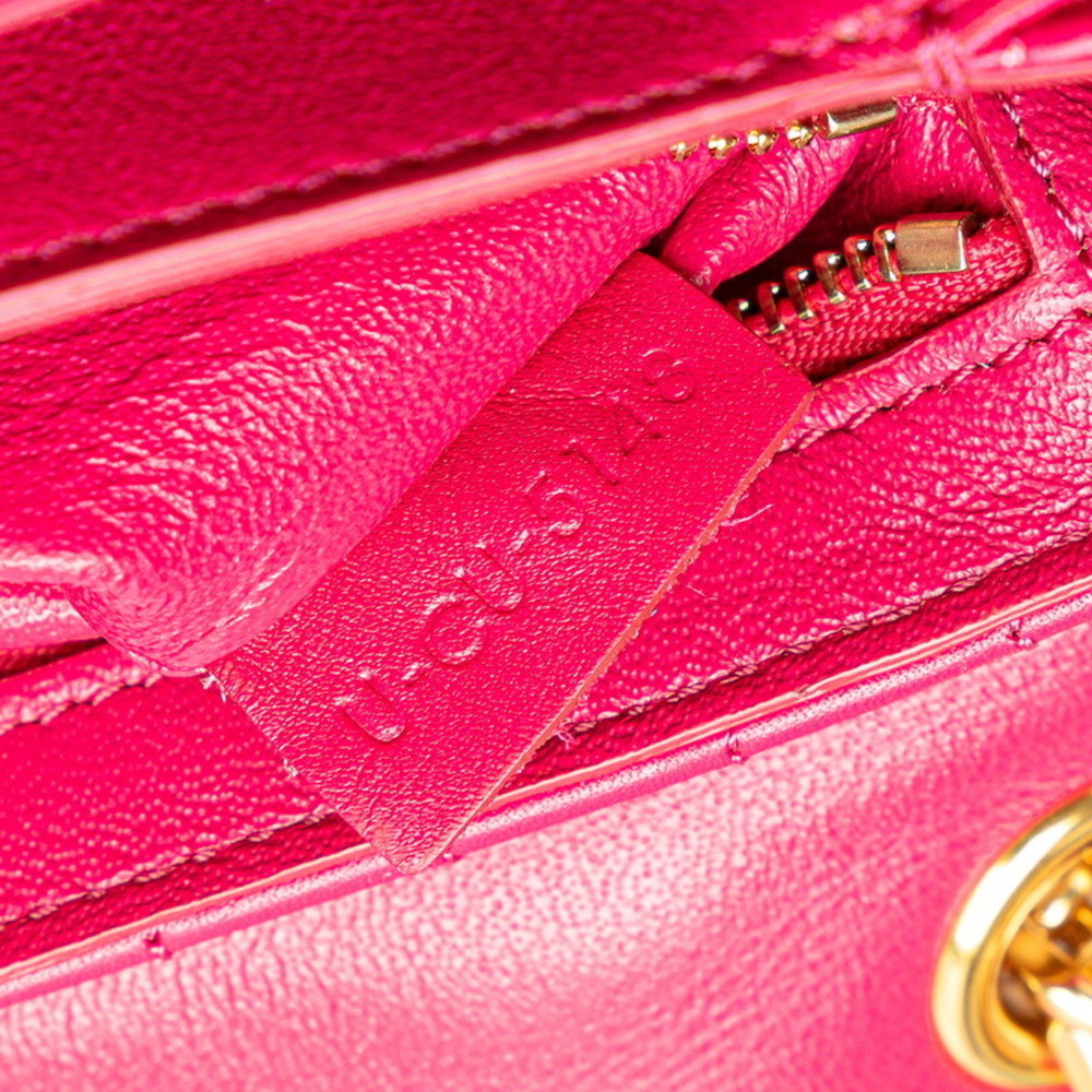 CELINE Pink Leather Shoulder Bag - Picture 9 of 11